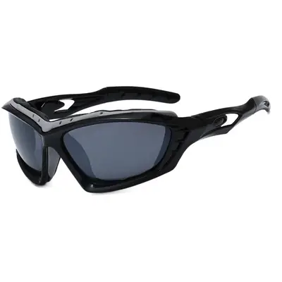 Men's UV400 Riding Glasses Windproof Black
