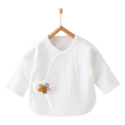 Yellow Oblique Cotton Baby Top for Boys Girls