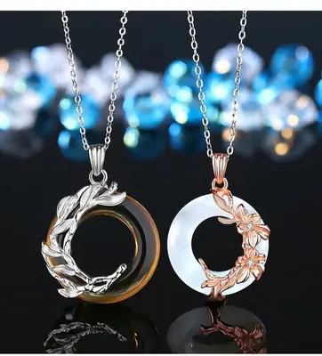 Antique Three Generation Love Necklace with Clavicle Chain