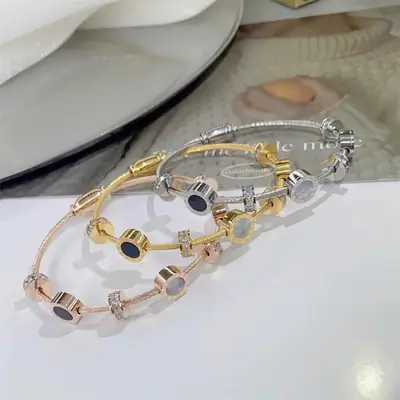 Joker Roman Numeral Women's Bracelet Gold Plated