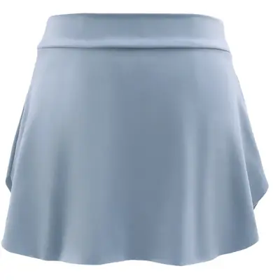 Women's Ruffled Dance Skirt Light Blue Side Split