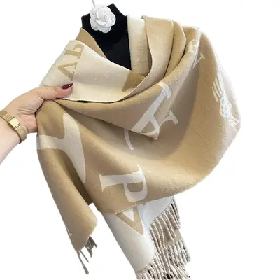 Women's Korean Style Cashmere Scarf Warm Tassel Shawl
