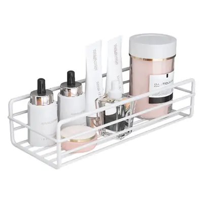 No-Drill Wall-Mounted Bathroom Storage Rack