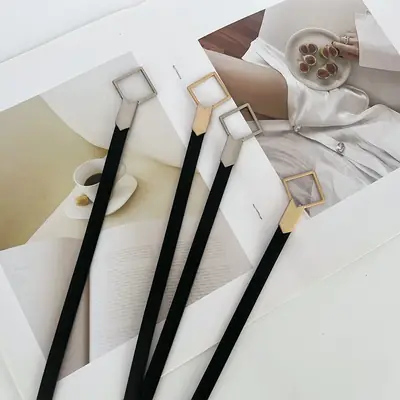 Women's Skirt with Lace-Up Belt Decorative Suit
