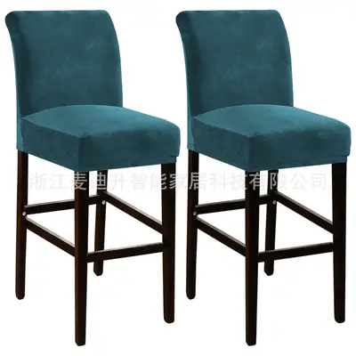 Black Velvet High Chair Covers Set of 2