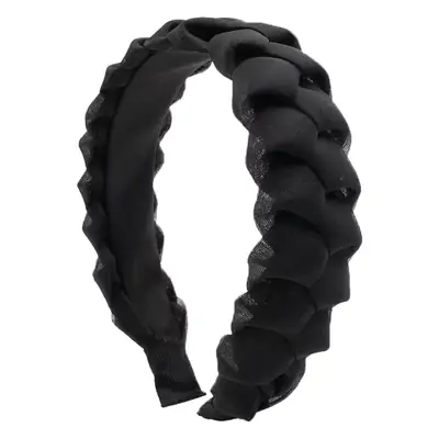 Women Twist Braided Headband Skull Top Face Brow Hairpin