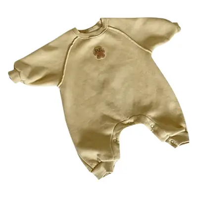 2026 Spring Bear Embroidered Long Onesie Baby Romper