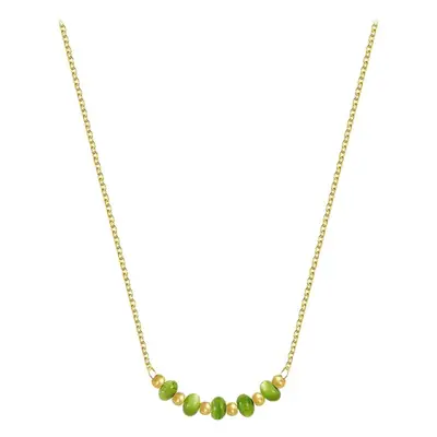 Green Shell Beaded Necklace for Women