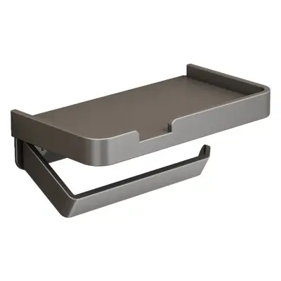 Black Punch-Free Bathroom Tissue Holder Roll Paper Rack
