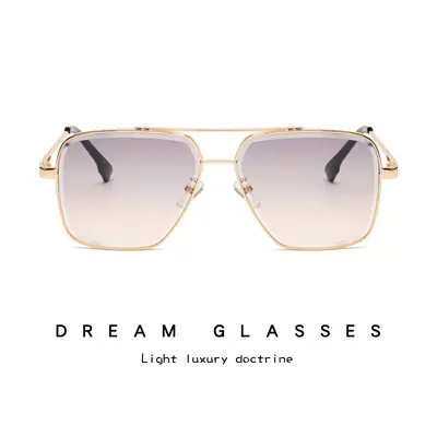 2024 New Trendy All-Metal Sunglasses Large Frame Cross Border Wholesale