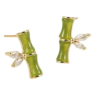 Golden Jade Earrings for Women Elegant Design