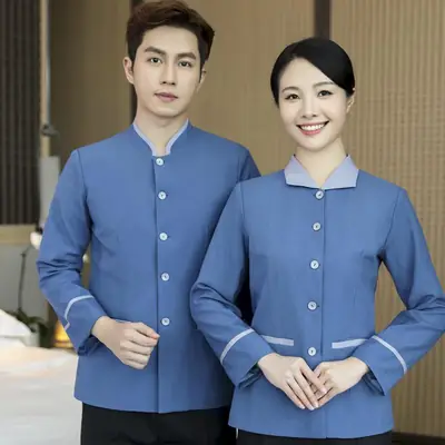 Women's Short Sleeve Hotel Club Cleaner Short Sleeve Summer Shirt