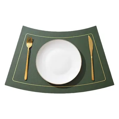 Nordic Contrast PU Table Mat with Gold Fork & Knife