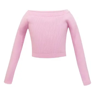 Pink Off-Shoulder Cotton Bra Top for Girls