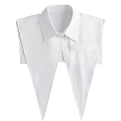 Black Pointed Collar Summer Shirt Shawl Vest