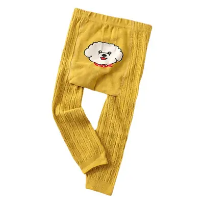 Baby Cotton Pants White Korean Cartoon 0-5Yr
