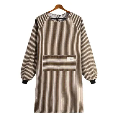 Korean Style Long Sleeve Apron Women Cotton Linen 2022