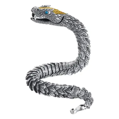 Men's Medusa Rattlesnake Bracelet High End Hip Hop Design