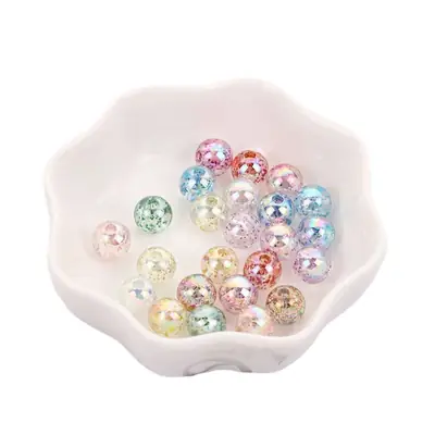 8mm Acrylic Beads AB Color DIY Hair Rope Bracelet