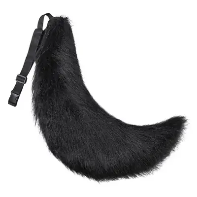White Plush Fox & Wolf Tail Cosplay Accessories