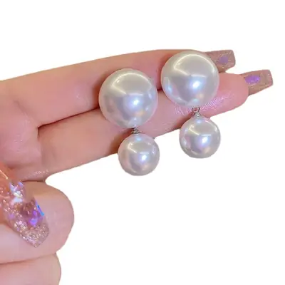 Retro Pearl Earrings for Bride Elegant Fashion