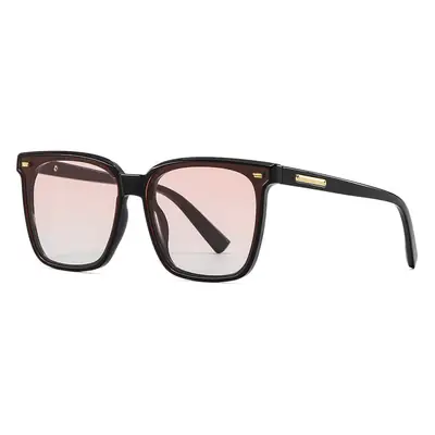 Men & Women Anti-UV Sunglasses with Pink Tinted Frames