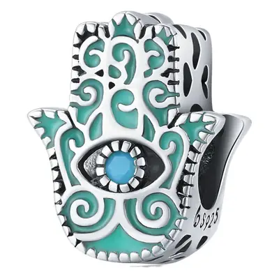 Sterling Silver Devil's Eye Beaded Bracelet with Oil Eye Beads