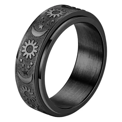 Titanium Steel Cast Ring Rotatable Decompression Hand Jewelry