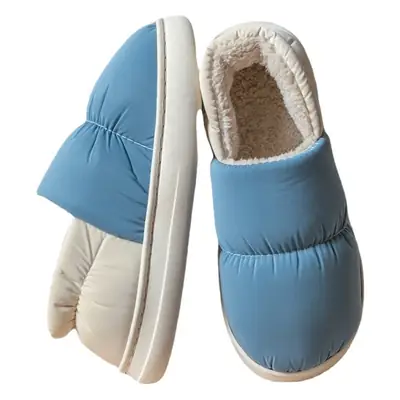 Women Waterproof Cotton Slippers Pink Warm Indoor Outdoor
