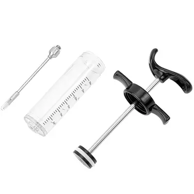 50ML Red Syringe with 3 Accessories for Kitchen Use