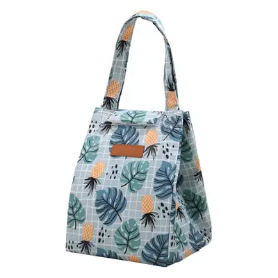 Pink Floral Insulated Lunch Box Bag for Women
