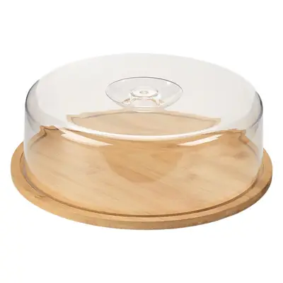 Bamboo Butter Box with Lid for Cake Cheese Storage