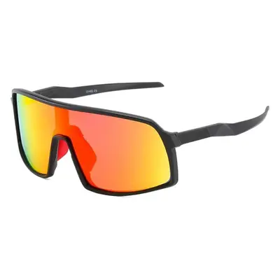 Women Windproof Polarized Cycling Sunglasses Brown Orange