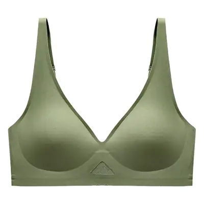 Green Liquid Seamless Bra for Girls