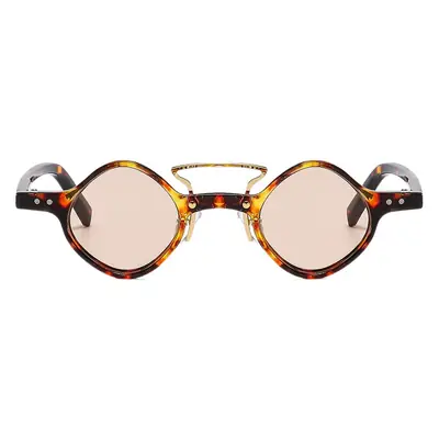 Outu Punk Hip Hop Sunglasses Green Gradient Small Frame