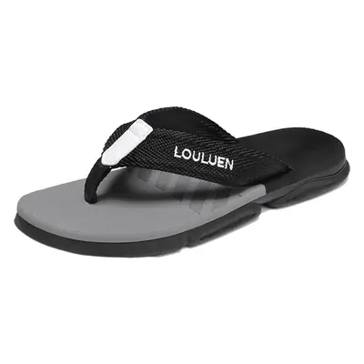 Lu Lu An Summer Thick-soled Flip-flops Sandals Men's Slippers Outer Wear Non-slip Fashionable New Beach Shoes slippers