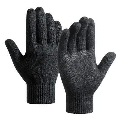 Men's Winter Arctic Fleece Knitted Gloves Warm Non-Slip
