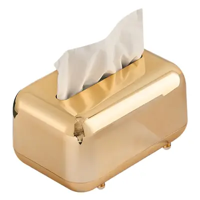 Nordic Retro Tissue Box with Gold Finish