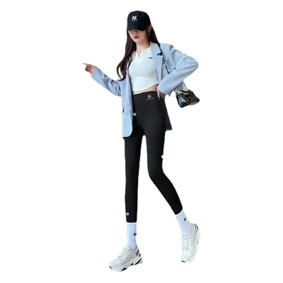 Lamb Fleece Shark Skin Leggings Women's Outer Wear Autumn and Winter Fleece-Lined Thickened Shark Pants High Waist Stretch Barbie Yoga Pants