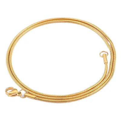 Stainless Steel Men's Women's Necklace 450x2mm Black