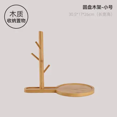 Wooden Gourd Tree Branch Holder for Home Decor