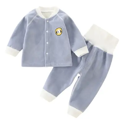 Baby Fleece Lined Warm Set Yellow White