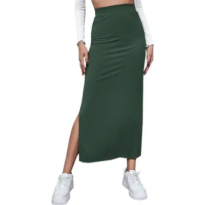 Women's Pure Color Skirt 2025 European American Export