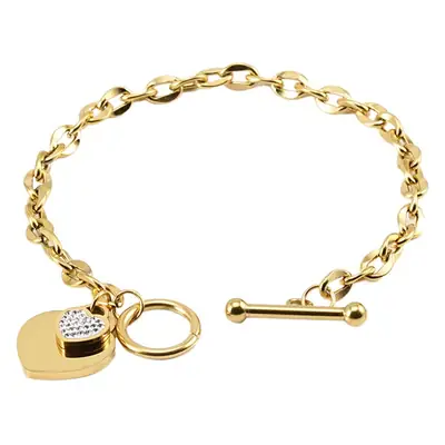 18K Golden Personality Ot Buckle Bracelet for Women