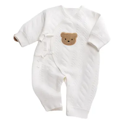 Baby White Daddy & Me Print Long Sleeve Romper