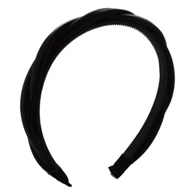 Black Leather Headband for Women, Retro Style, High Skull Top, Commuter, All Match