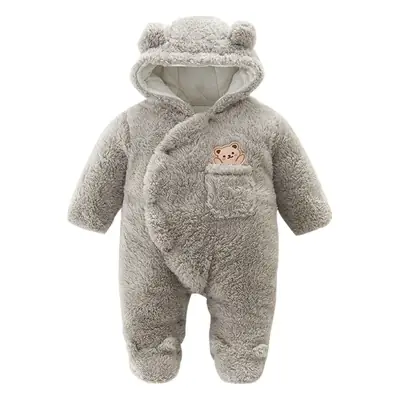 Baby Winter Hooded Jacket White Cotton Padded Newborn