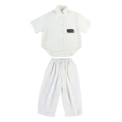Black Hip Hop Performance Shirt for Boys Girls