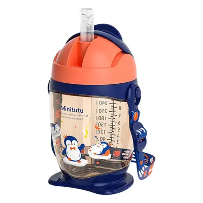 300ml Red Blue Baby Drinking Cup with Delivery Strap
