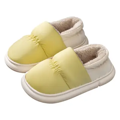 Women Winter Warm Slippers Blue Cream CM Thick Bottom
